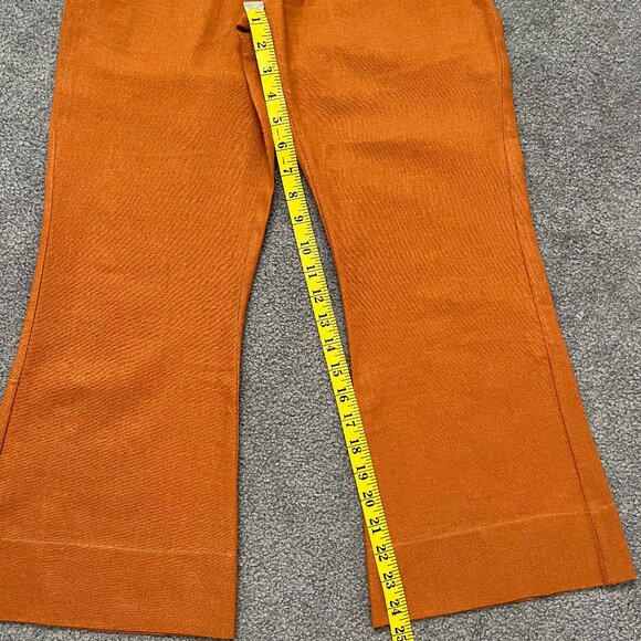 FP Jen’s Pirate Booty | Gwen Cropped Linen Pants Sunburn/Rust, size XS - Picture 9 of 11